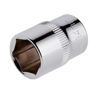 Головка торцевая 6-гранная 14 мм 3/8" Cr-V Intertool