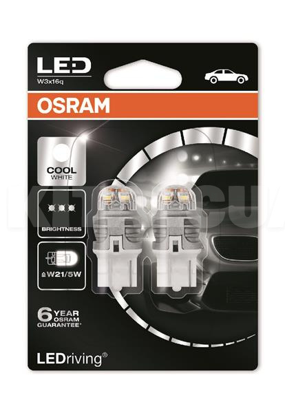 LED лампа для авто W21/5W 1,5W Osram (OS 7915 CW-02B) - 2
