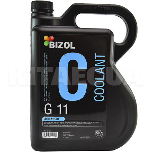 Антифриз-концентрат 5л Coolant G11 -50 °C BIZOL (81411)