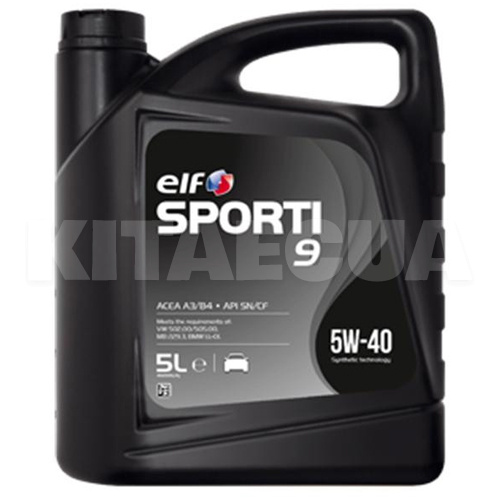 Масло моторне синтетичне 5л 5W-40 Sporti 9 C3 ELF (214249)