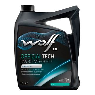 Масло моторне синтетичне 5л 0W-30 Officialtech MS-BHDI WOLF