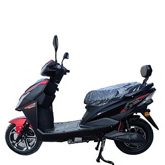 Электроскутер LEON 75 км 2500 Вт красно-черный FORTE