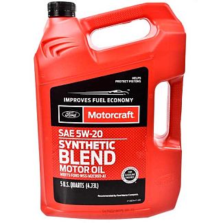 Масло моторное полусинтетическое 4.73л 5W-20 Synthetic Blend Motorcraft