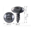 Саморез для бампера VW / Audi (компл 10 шт) Clipss (2182)