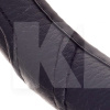 Чехол на руль L (39-41 см) чёрный искусственная кожа VITOL (BB 0280B L)