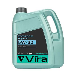 Масло моторное синтетическое 4л 5W-30 SYNTHETIC FE VIRA