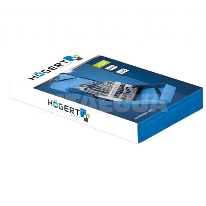 Набор метчиков и сверл 15 предметов HOGERT (HT3B581) - 2