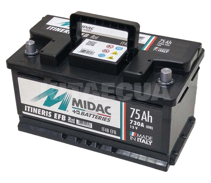 Аккумулятор автомобильный 75Ач 730А "+" справа MIDAC (575.501.073) - 2