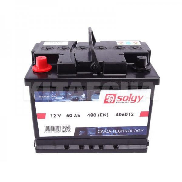 Аккумулятор автомобильный 60Ач 480А "+" слева Solgy (406012)