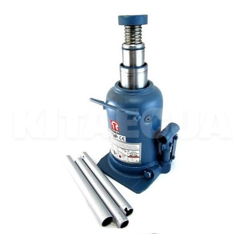 Домкрат гідравлічний пляшковий до 12т професійний двоштоковий (240мм-590мм) (TONGRUN) TORIN (TG TH812001)