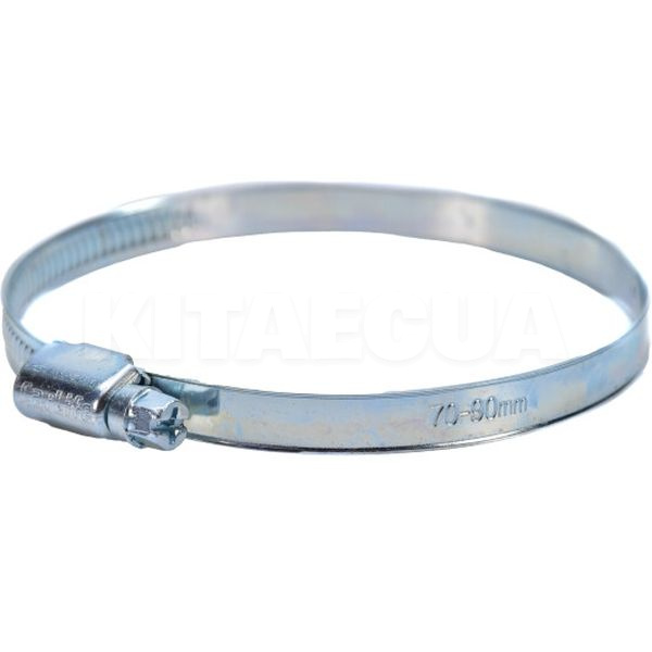 Хомут черв'ячний оцинкований W1 70-90мм 9мм CARLIFE (HC07090)