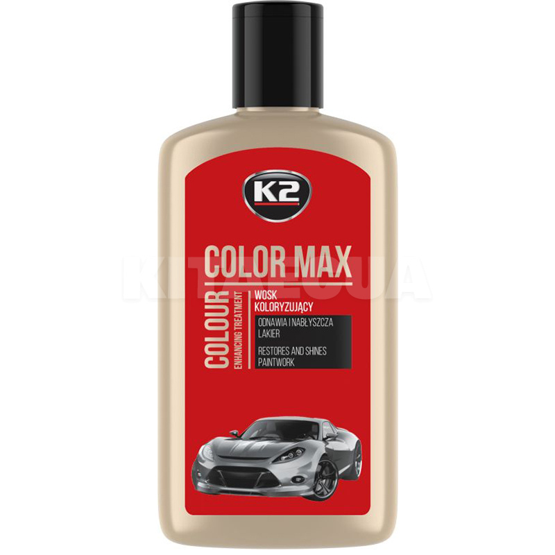 Полироль с воском 250мл Color Max Red K2 (K020RED)
