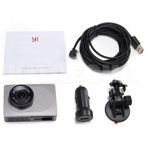 Відеореєстратор Yi Smart Dash WiFi Gray International Edition Xiaomi (YI-89006) - 3