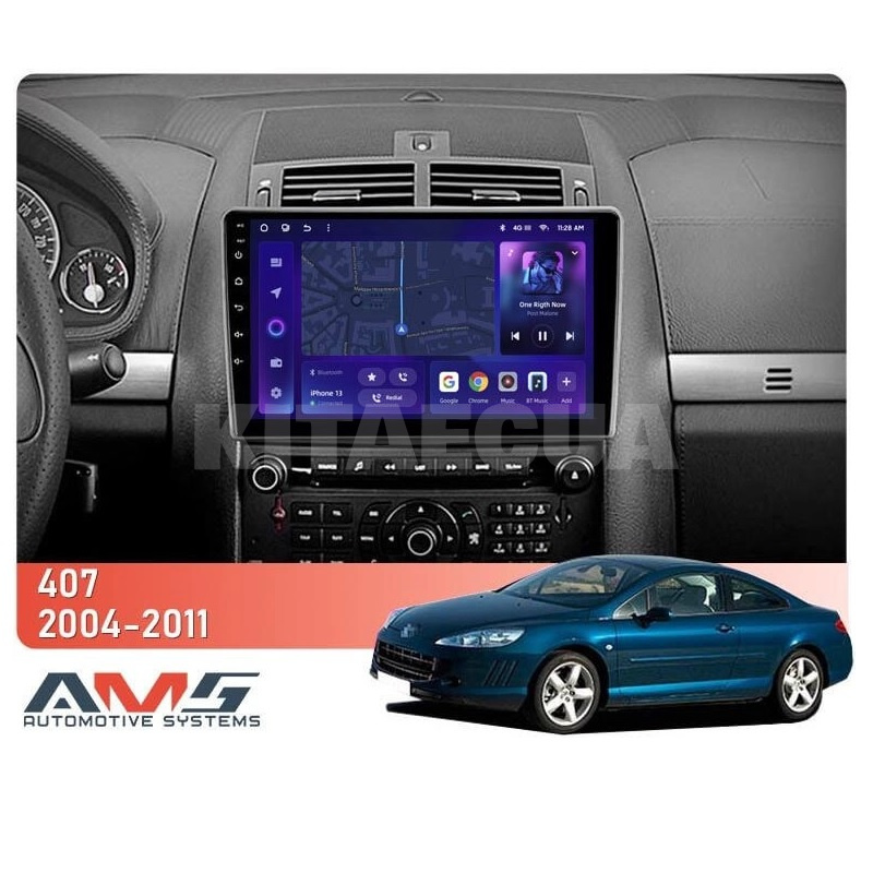 Штатна магнітола MOSS M3 4+32 ГБ 9" Peugeot 407 1 2004-2011 (F2) AMS (50618) - 2