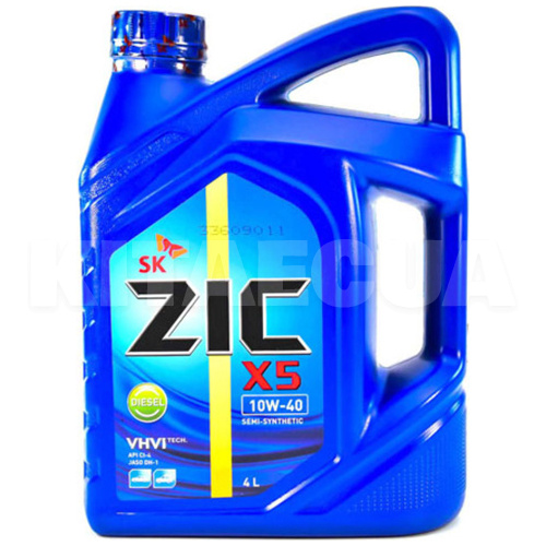 Масло моторне напівсинтетичне 4л 10W-40 X5 Diesel ZIC (162660)