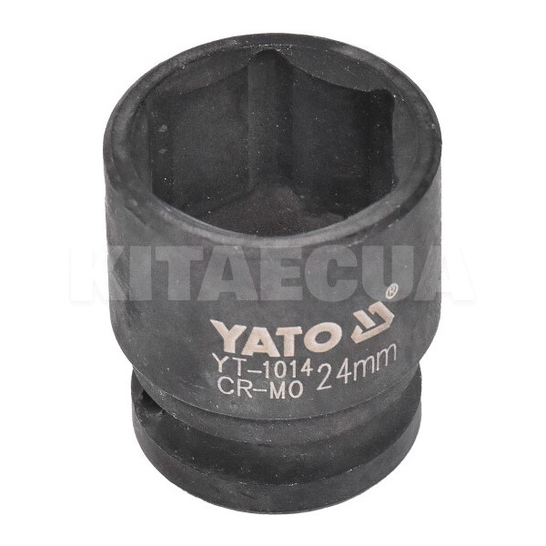 Головка торцева ударна 6-гранна 24мм 1/2" 39мм YATO (YT-1014)