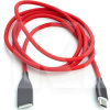 Кабель USB - microUSB 2.4А 1м красный PowerPlant (CA911363)