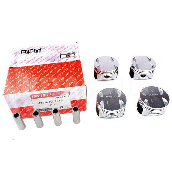 Поршни двигателя STD (с пальцами) 4шт 1.3L INA-FOR на Chery BEAT (473H-1004015)