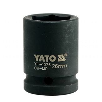 Головка торцевая ударная 6-гранная 26 мм 3/4" 50 мм YATO