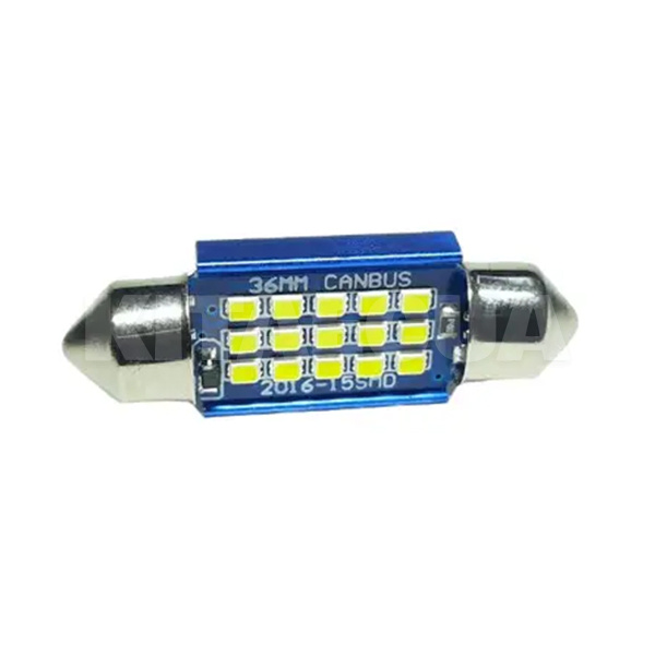 LED лампа для авто T11 SV8.5 (36mm) 12/24V 6000K 15 світлодіодів StarLight (29069405)