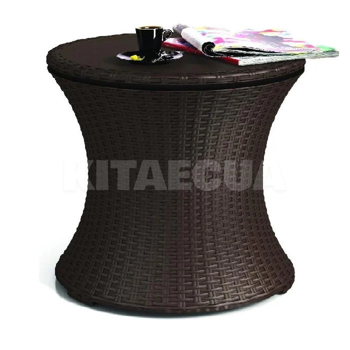 Стол-бар пластиковый Cool Bar RATTAN коричневый до 30 кг Keter (7290005828386) - 3