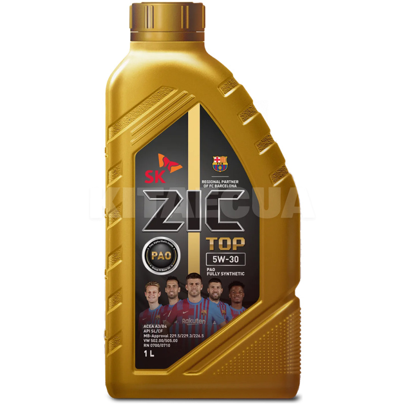 Масло моторное синтетическое 1л 5W-30 TOP ZIC (132681)