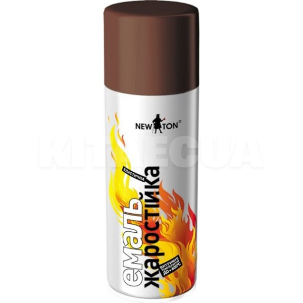 Краска-эмаль для жаростойкая 400мл коричневая NEW TON (57933-NEW-TON)