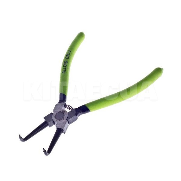 Щипці для зняття/установки стопорних кілець вигнуті на стиск 175 мм Alloid (СК-6044B)