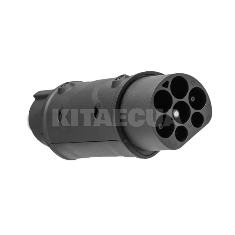 Переходник 7.4 кВт 32А 1-фаза Type 2 (станция) - Type 1 (американское авто) UACHARGER (A-C-AD-2-1)