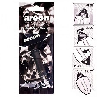 Ароматизатор Mon Liquid Black Crystal "чёрный кристалл" 5мл жидкий листик AREON