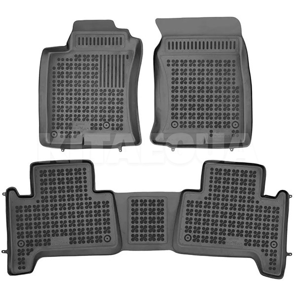 Резиновые коврики в салон Toyota Land Cruiser Prado J120 (2002-2009) (3шт) 201410 REZAW-PLAST (24760)