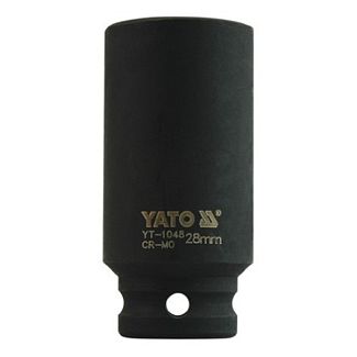 Головка торцевая ударная 6-гранная удлиненная 28 мм 1/2" 78 мм YATO