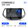 Штатная магнитола X1 2+32Gb 10" Jeep Compass 2 MP 2016-2018 Teyes (26823)