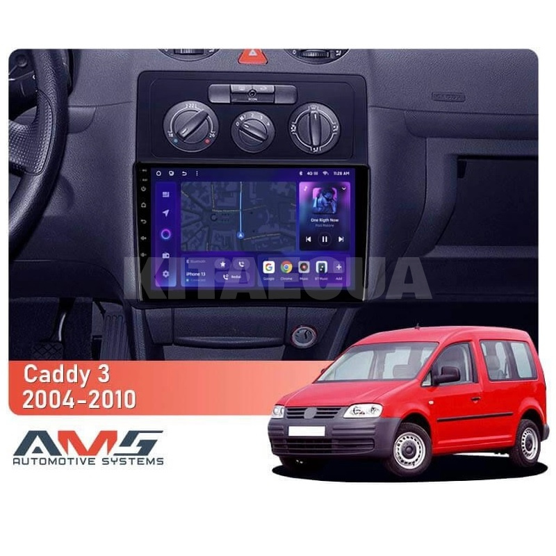 Штатна магнітола MOSS M3 4+32 ГБ 10" Volkswagen Caddy 2K 3 2004 - 2010 AMS (50926) - 2