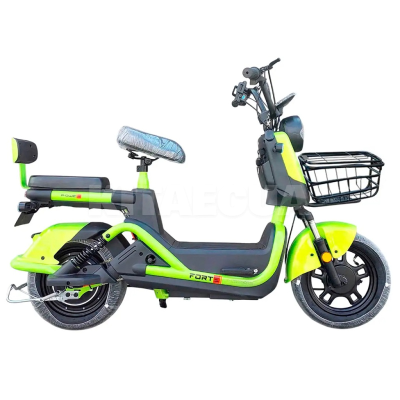 Велоскутер аккумуляторный RITM 60 км 500 Вт зеленый + аккумулятор 60В 20Ач FORTE (145086)
