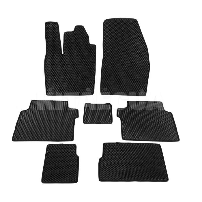 EVA коврики в салон VOLKSWAGEN ID.6 (2021-н.в.) черные на 6 мест BELTEX на VOLKSWAGEN (VW ID.6-6-EVA-BL-T1-BL)