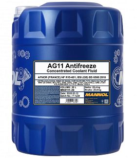 Антифриз-концентрат синий 20л AG11 -70°C Longterm Mannol