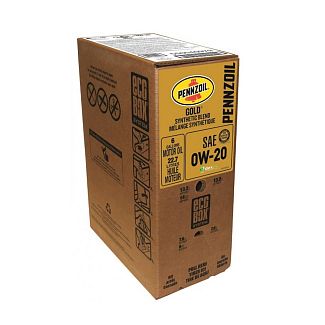 Масло моторне Напівсинтетичне 22.7л 0W20 Gold Ecobox Pennzoil