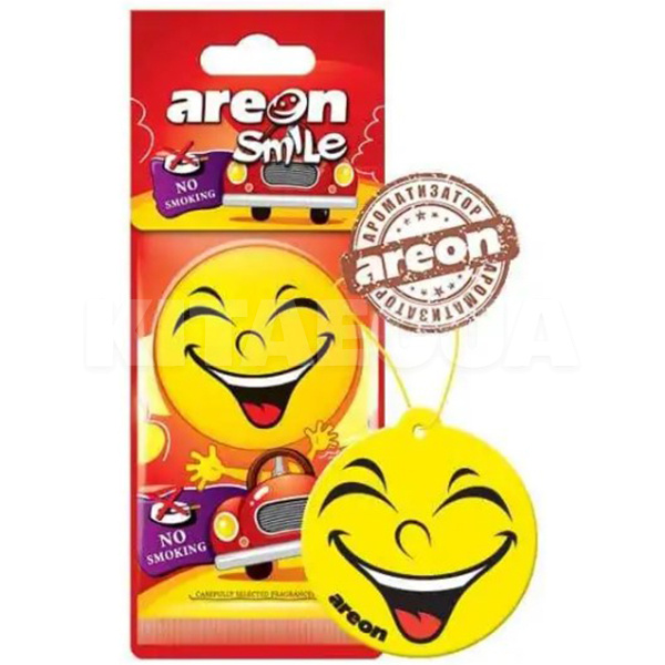 Ароматизатор сухий листочок "антитабак" Smile Dry No Smoking AREON (ASD13)