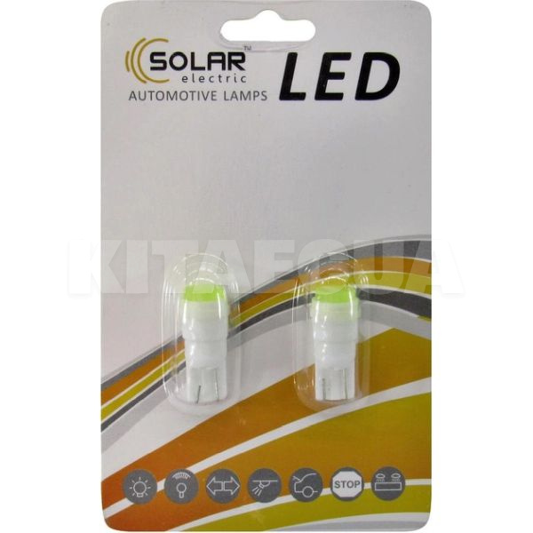 LED лампа для авто T10 W2.1x9.5d 12V (комплект) Solar (LC342_B2)