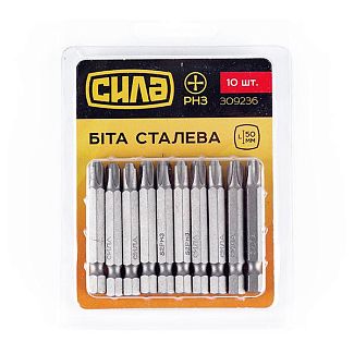 Бита PH3x50 мм 10 шт. СИЛА