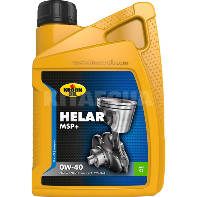Масло моторное синтетическое 1л 0W-40 Helar MSP+ KROON OIL (KL 38190)