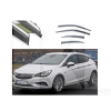 Дефлектори вікон (Вітровики) з нержавіючої сталі 3D на Opel Astra K (2016-н.в.) 4 шт. FLY (BOPAK1623-W/S)