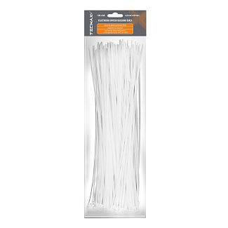 Стяжки белые пластиковые 4.8 х 430 мм 100 шт. TECMAXX