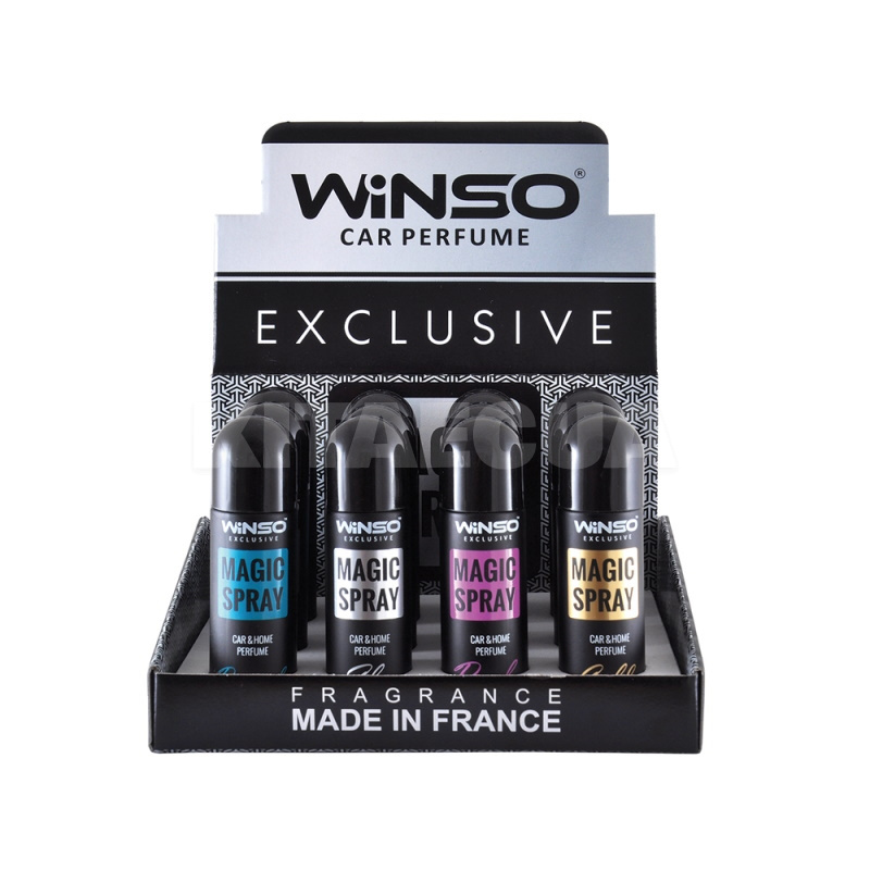Ароматизатор 30 мл Magic Spray Exclusive MIX бокс 12 шт Winso (500006)